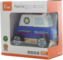 Viga coche de policía de madera para montar