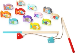 Juguete de pesca de madera para niños