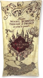 Toalla de baño Harry Potter Mapa del Merodeador 75 × 150 cm algodón