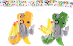 Pistola infantil de dinosaurio con dardos de espuma