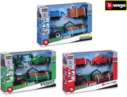 Tractor agrícola Bburago en set de regalo de 10 cm