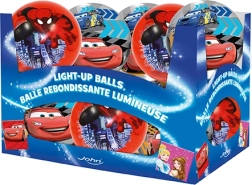 Balón luminoso 10 cm – DISNEY PIXAR CARS 3 y MARVEL SPIDER‑MAN