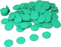 Fichas de juego verdes Wissner 100 uds