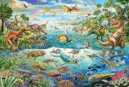 Puzzle Mundo de los dinosaurios 200 piezas SCHMIDT