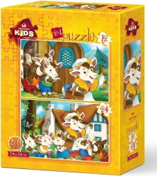 Puzzle de adorables terneritos de 12 y 24 piezas