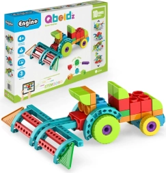 Engino Qboidz tractor – set de construcción para niños, 10 modelos