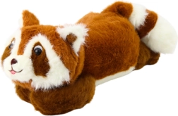 Mapache de peluche tumbado marrón 30 cm