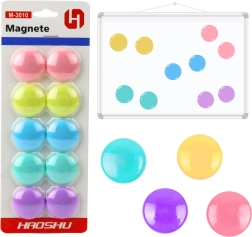 Juego de imanes de colores 10 unidades 3 cm