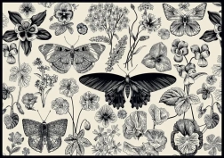 Puzzle INTERDRUK Mariposas y Flores 500 piezas