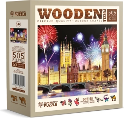 Puzzle de madera Londres nocturno 505 piezas – WOODEN CITY