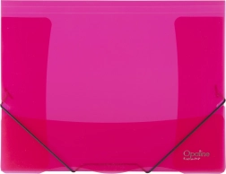 Carpeta con goma Opaline roja A4