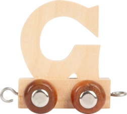 Vagón de madera con la letra G para tren de madera SMALL FOOT