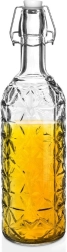 Botella de vidrio con clip 750 ml