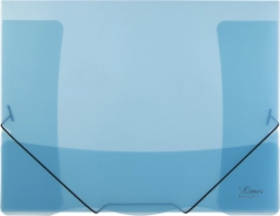 Carpeta con goma Lines azul transparente