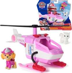 Paw Patrol helicóptero de rescate de bomberos de Skye con figura y gatito