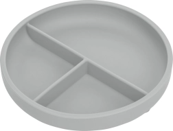 Plato de silicona gris