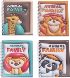 Cuaderno sin líneas con espiral 14,5 × 21 cm, 60 páginas – Animalitos