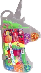 Juego de gomas Loom de colores 380 piezas