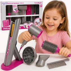Set de peluquería infantil Woopie con secador y plancha