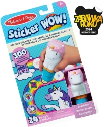 Sticker WOW - libro y sello con pegatinas Unicornio