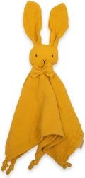 Doudou de muselina New Baby Rabbit color mostaza