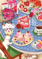 Puzzle Banquete de gatos 1000 piezas MAGNOLIA