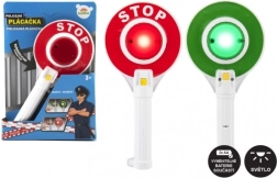 Paleta policial de plástico con luz