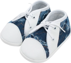 Patucos para bebé tipo zapatillas New Baby azules 0–3 meses