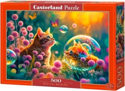 Puzle de 500 piezas Magical Morning – gatos