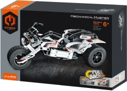 Kit de construcción de trike con motor de retroceso, 198 piezas