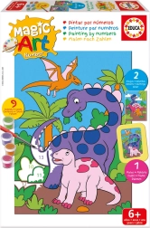 Educa pintura por números dinosaurio