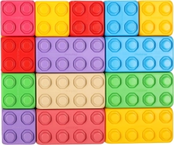 Bloques de construcción de colores junior 60 uds MARIOINEX