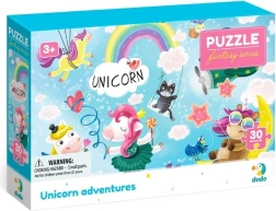 Puzzle Aventura de unicornios, 30 piezas