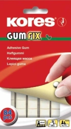 Goma adhesiva KORES Gumfix, de doble cara, 84 almohadillas