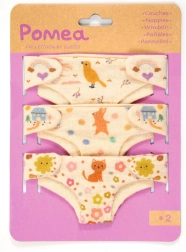 Djeco set de pañales de tela para muñecas (3 uds.)