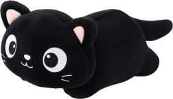 Juguete de peluche gato con ojos grandes negro 45 cm