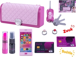 Bolso infantil con efectos de luz y sonido, accesorios y complementos