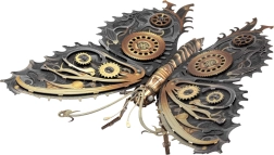 Puzzle metálico 3D mariposa steampunk METAL EARTH