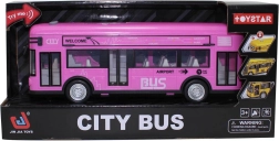 Autobús urbano rosa con sonidos y luces