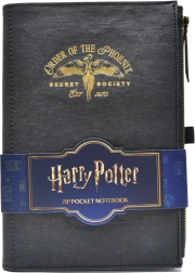 Cuaderno de bolsillo Harry Potter con bolsillo y cremallera Order of the Phoenix A5