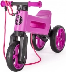 Bicicleta sin pedales Funny Wheels Rider SuperSport 2 en 1 con correa – Violeta