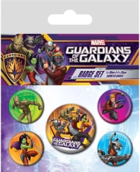 Set de chapas Guardianes de la Galaxia – 5 piezas