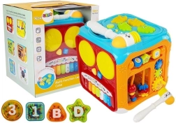 Cubo educativo interactivo con sonidos y luces