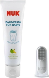 Pasta dental infantil y cepillo de dedo NUK