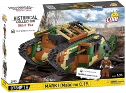 Set de construcción COBI tanque Mark I (Male) – 878 piezas