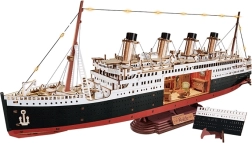 RoboTime Rompecabezas 3D de madera – travesía eterna del Atlántico 1912 (modelo de transatlántico con LED)