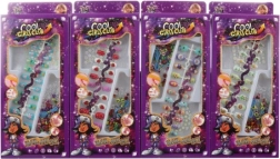 Set de uñas adhesivas con accesorios para niños