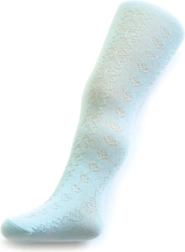 Leotardos jacquard para niña New Baby turquesa 128