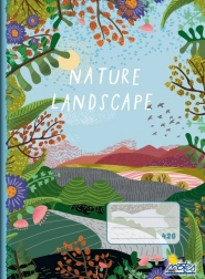 Cuaderno escolar A4 sin líneas 20 hojas Naturaleza