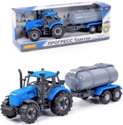 Tractor Progress con remolque cisterna